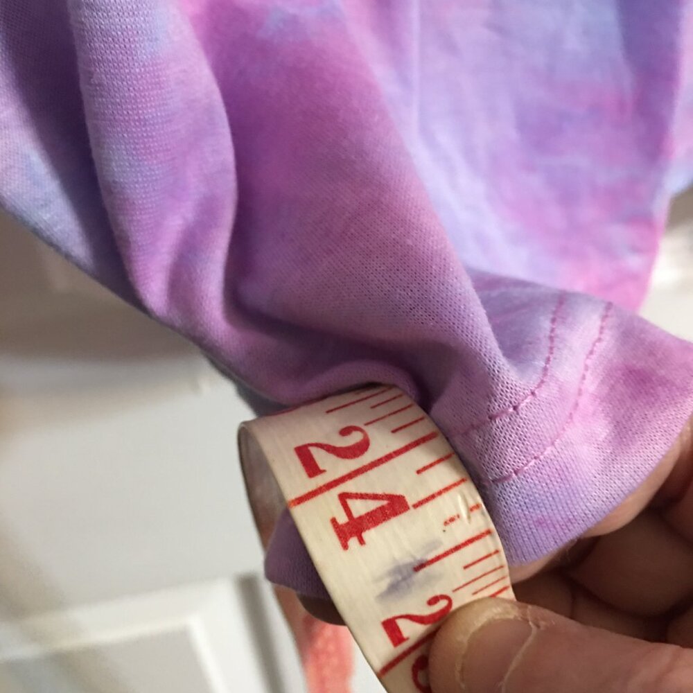 Pastel Tie Dye Celestial Sun Moon Star Top - Large NWT DB1 - Picture 5 of 6
